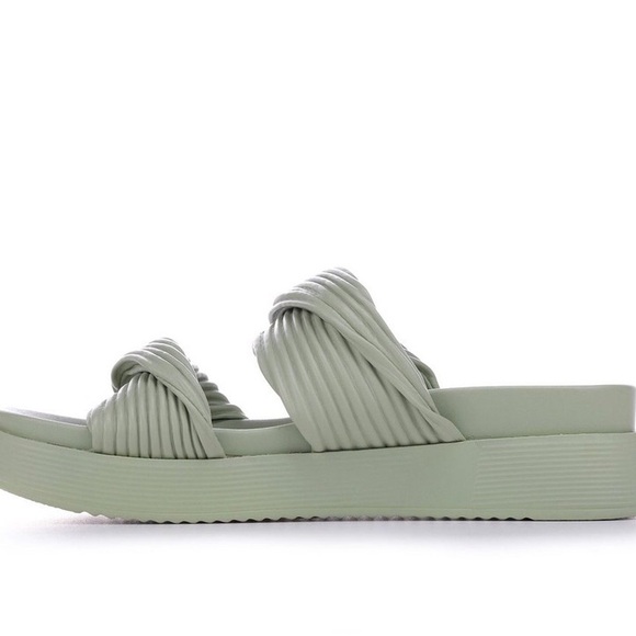 BLONDO CASSIDY TWISTED WATER RESISTANT SLIDES SANDALS MINT GREEN NWT SZ 8 - Picture 3 of 10